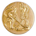 1" Stamped Medallion Insert (Female Field Hockey)